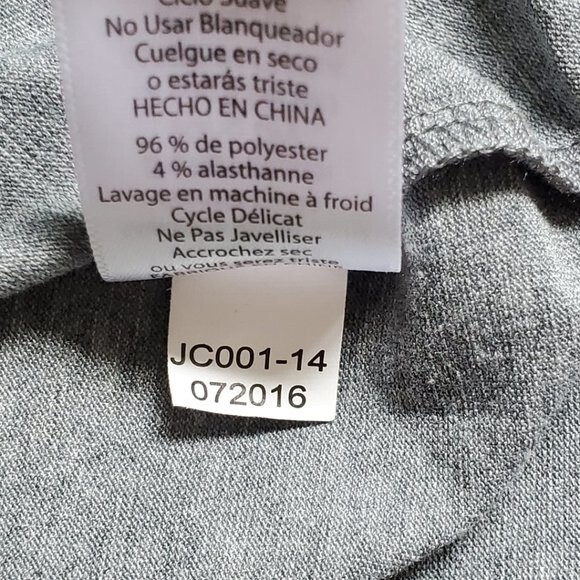 LuLaRoe Randy gray blue raglan sleeve butterfly top sz S - Picture 11 of 12